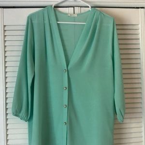 Mint Green Blouse